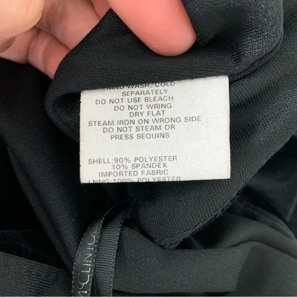 Vtg Jessica McClintock Gunne Sax Velour Long Gown Rainbow Sequin 90s Womens 11 - Picture 14 of 17